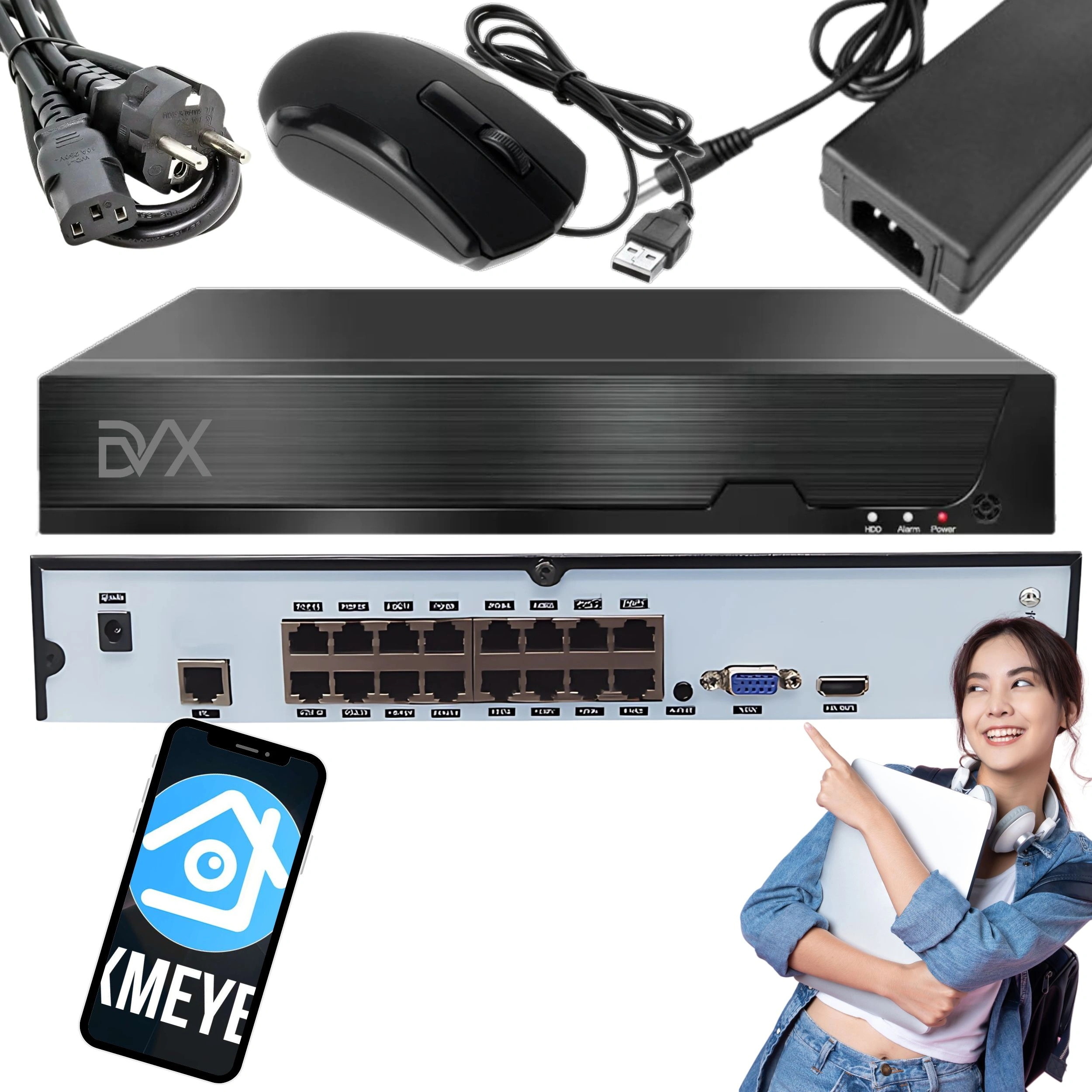 Rejestrator NVR P8CH